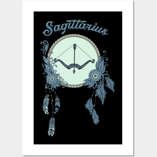 Zodiac sings Sagittarius Wall Art by Nicky2342